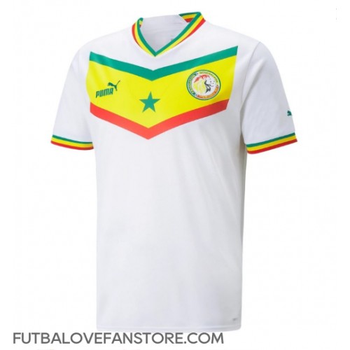 Senegal Domáci futbalový dres MS 2022 Krátky Rukáv